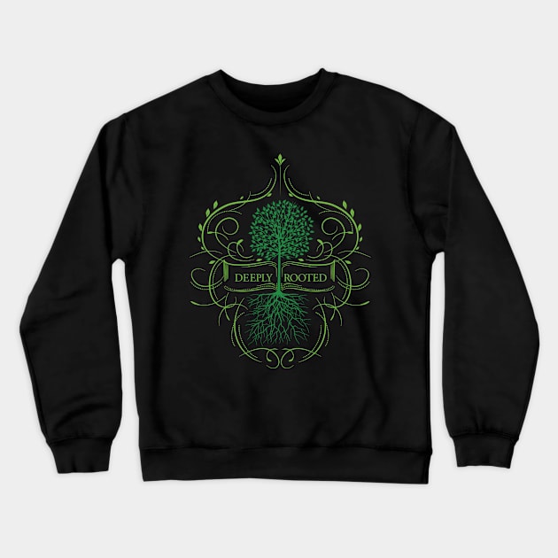 Deeply Rooted Crewneck Sweatshirt by SWON Design